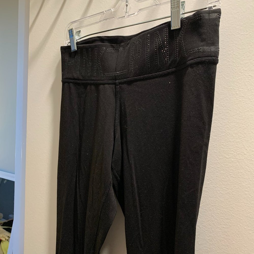 Black Pink Victoria's Secret Fitness Pants